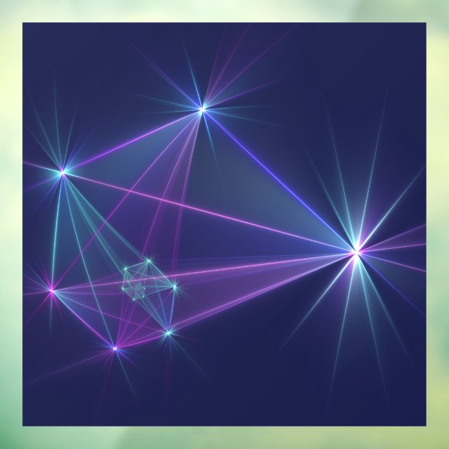 Constellation, Abstrakt Fantasy Fraktal Art Fensteraufkleber (Blatt 3)