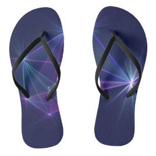 Constellation, Abstrakt Fantasy Fraktal Art Flip Flops