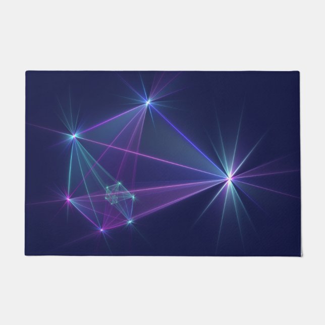 Constellation, Abstrakt Fantasy Fraktal Art Fußmatte (Vorderseite)