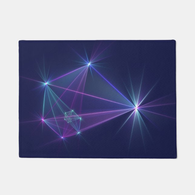 Constellation, Abstrakt Fantasy Fraktal Art Fußmatte (Vorderseite)