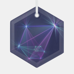 Constellation, Abstrakt Fantasy Fraktal Art Ornament Aus Glas