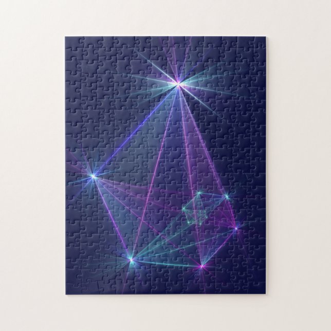 Constellation, Abstrakt Fantasy Fraktal Art Puzzle (Vertikal)