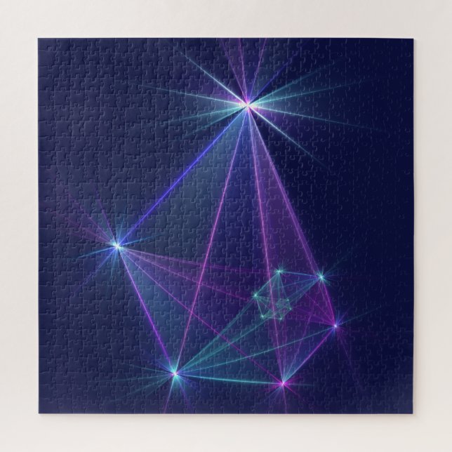 Constellation, Abstrakt Fantasy Fraktal Art Puzzle (Vertikal)