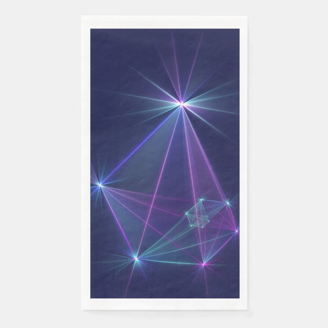 Constellation, Abstrakt Fantasy Fraktal Art Serviette (Vorderseite)