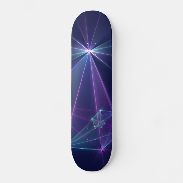 Constellation, Abstrakt Fantasy Fraktal Art Skateb Skateboard (Vorderseite)