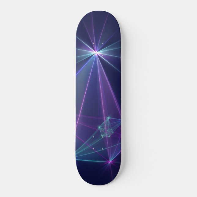 Constellation, Abstrakt Fantasy Fraktal Art Skateb Skateboard (Vorderseite)