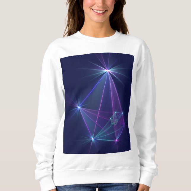 Constellation, Abstrakt Fantasy Fraktal Art Sweatshirt (Vorderseite)