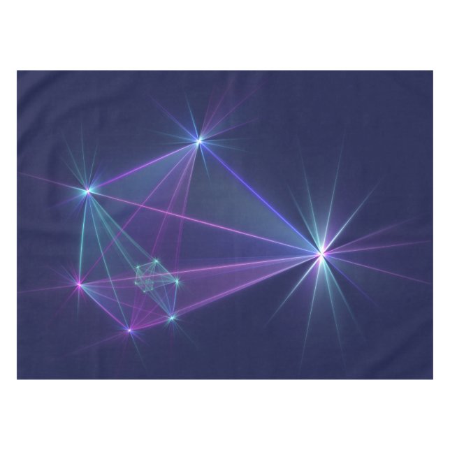 Constellation, Abstrakt Fantasy Fraktal Art Tischdecke (Vorderseite (Horizontal))