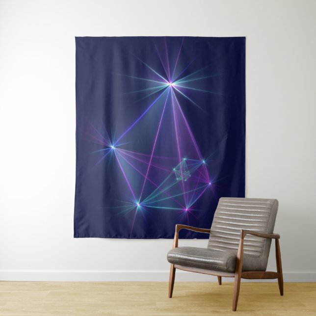 Constellation, Abstrakt Fantasy Fraktal Art Wandteppich (Beispiel)
