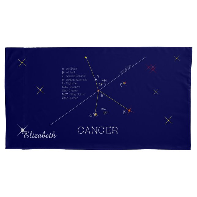 Constellation CANCER einzigartig, beeindruckend Kissenbezug (Vorderseite)