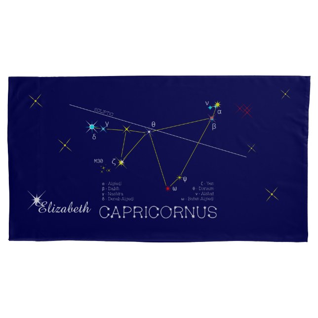Constellation CAPRICORNUS einzigartig, beeindrucke Kissenbezug (Vorderseite)