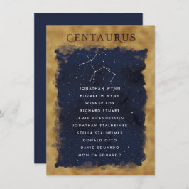 Constellation Celestial Seating Chart CENTAURUS