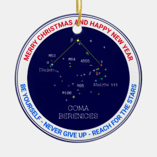 Constellation Coma Berenices Keramik Ornament