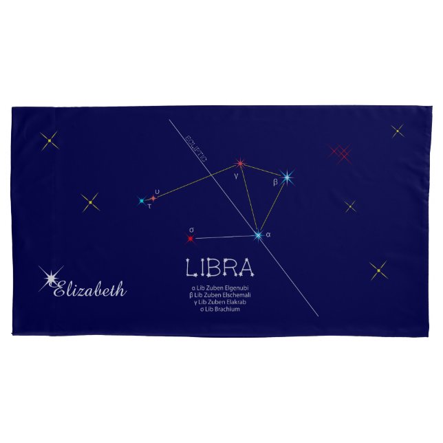 Constellation LIBRA einzigartig, beeindruckend Kissenbezug (Vorderseite)