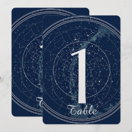 Constellation night Sky Wedding Tischnummer