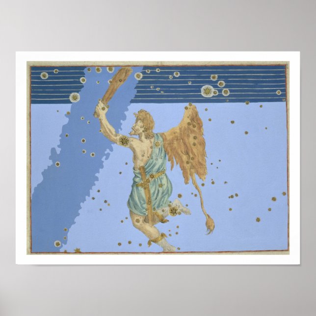 Constellation of Orion, from 'Uranometria' by Joha Poster (Vorne)