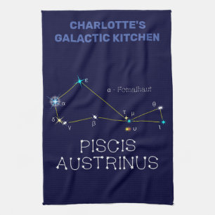 Constellation Piscis Austrinus Geschirrtuch