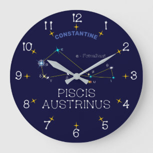 Constellation Piscis Austrinus Große Wanduhr