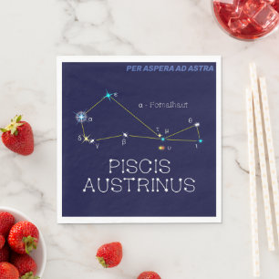 Constellation Piscis Austrinus Serviette