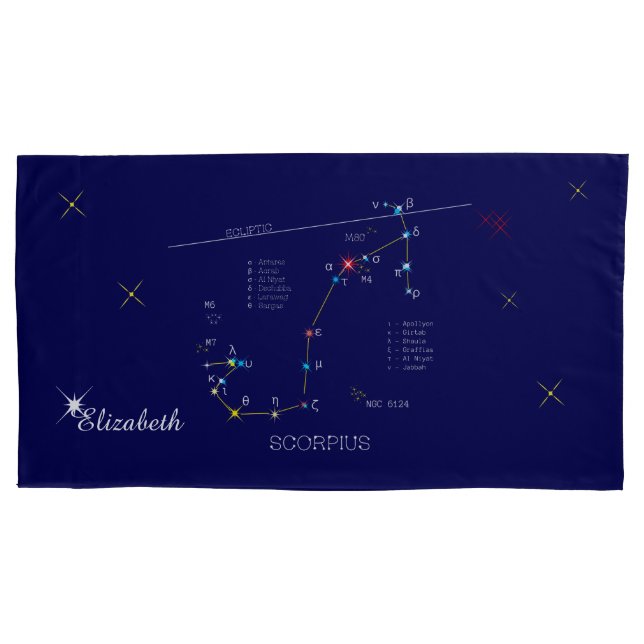 Constellation SCORPIUS einzigartig, beeindruckend Kissenbezug (Vorderseite)