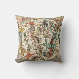 Constellation Sky Celestial Zodiac Star Karte Kissen