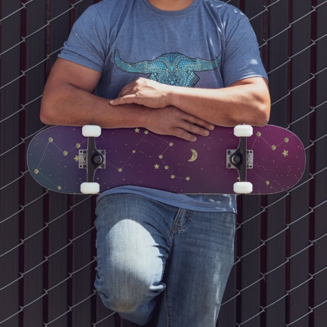 Constellation Stars Galaxy Skate Deck Skateboard (Außenbereich 3)