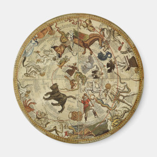 Constellation Stars Northern Sky Vintag Astronomie Magnet