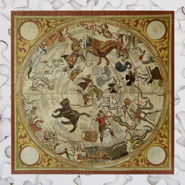Constellation Stars Northern Sky Vintag Astronomie Puzzle (Von Creator hochgeladen)