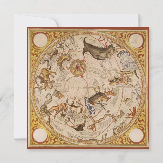 Constellation Stars Southern Sky Vintag Astronomie (Vorderseite)