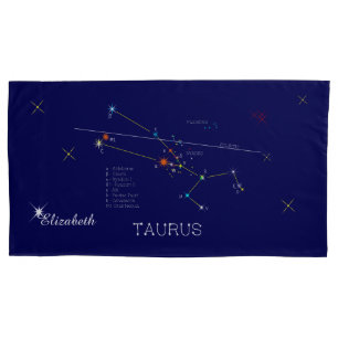 Constellation TAURUS einzigartig, elegant Kissenbezug