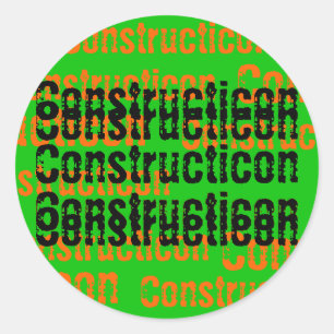 Constructicon Hard Hat Sticker