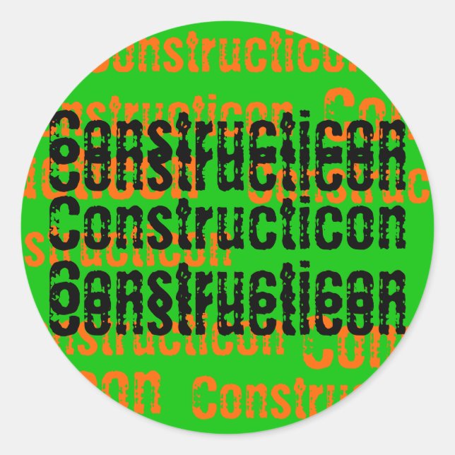 Constructicon Hard Hat Sticker (Vorderseite)