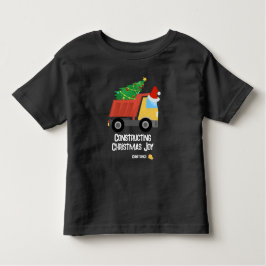 Constructing Christmas Joy Construction Dump Truck Kleinkind T-shirt