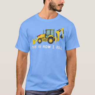 Construction Backho Big Trucks Diggers for Boys &  T-Shirt