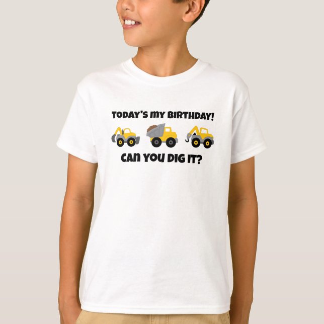 Construction Birthday Party T-Shirt (Vorderseite)