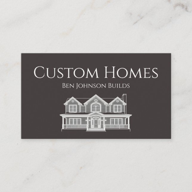 Construction Business Card Visitenkarte (Vorderseite)