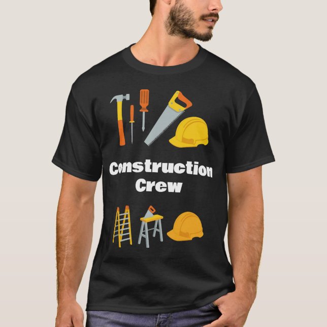 Construction Crew Tools Graphic T-Shirt (Vorderseite)