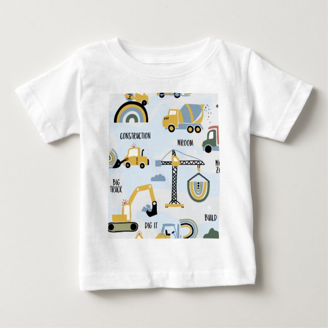 Construction Dump Truck Baby T-shirt (Vorderseite)