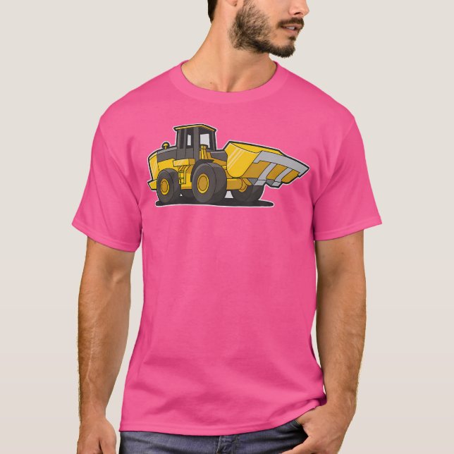 Construction Front Loader Tractor For Adults And T-Shirt (Vorderseite)