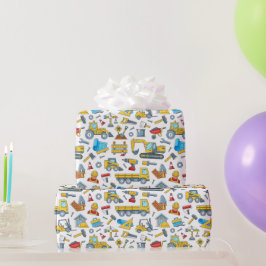 Construction Geschenkpapier