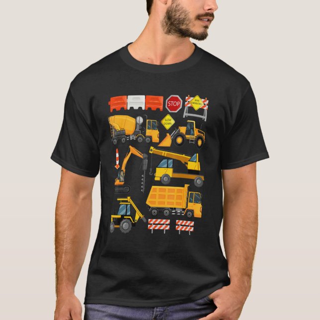 Construction Payloader Tractor Dumptuck Constructi T-Shirt (Vorderseite)