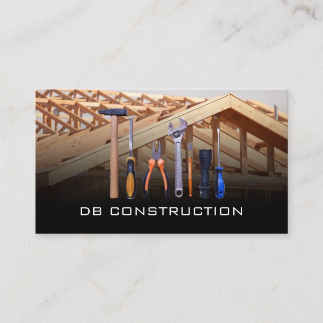 Construction Tools | Work Site Visitenkarte (Vorderseite)