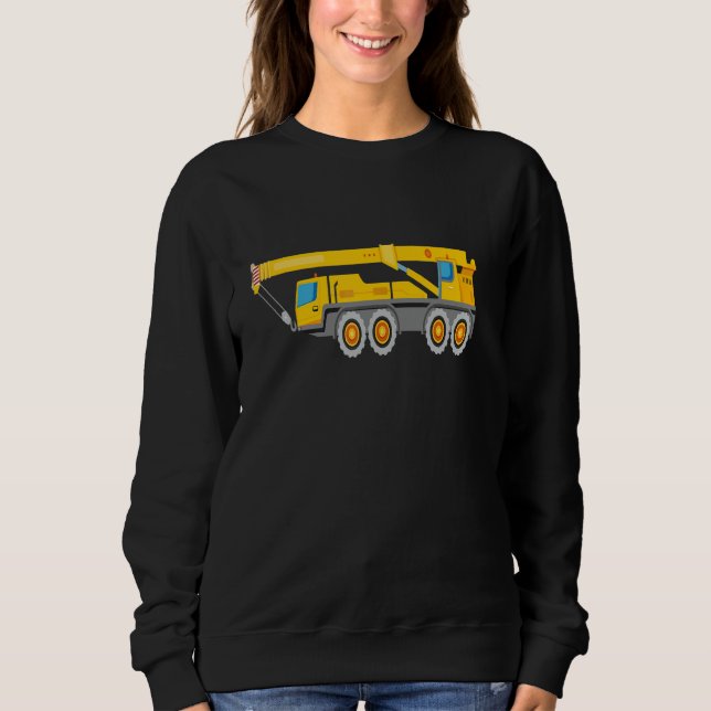 Construction Truck Crane For Men & Boys & Kids Sweatshirt (Vorderseite)