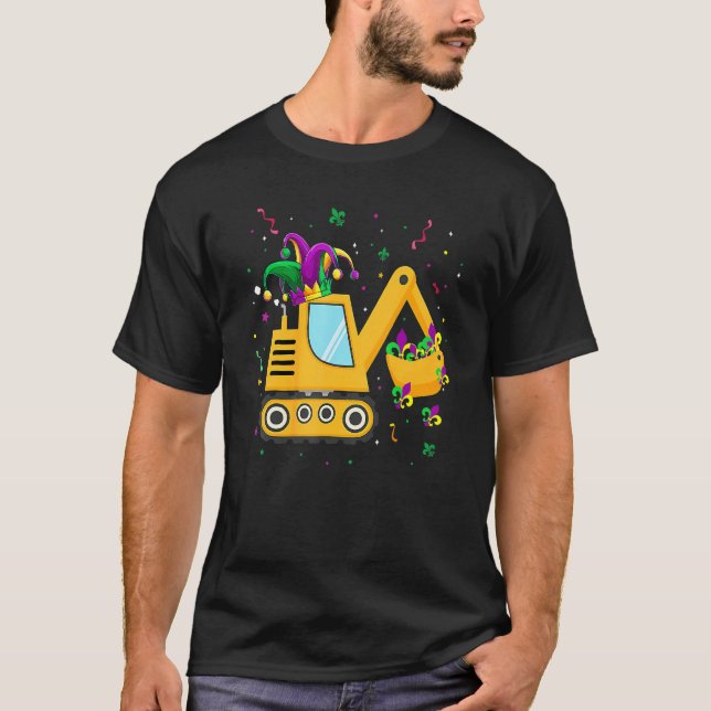 Construction Truck Mardi Gras Carnival Kids Toddle T-Shirt (Vorderseite)
