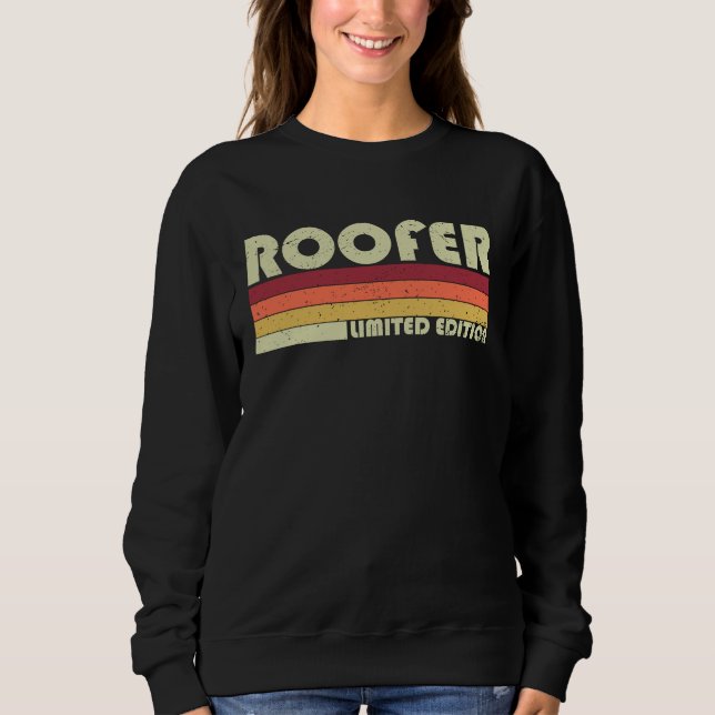Construction Worker Coffee Beer Roofing Tools Roof Sweatshirt (Vorderseite)