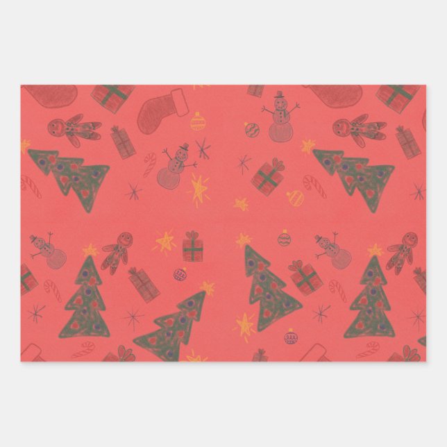 Construction wrapping paper geschenkpapier set (Vorderseite)