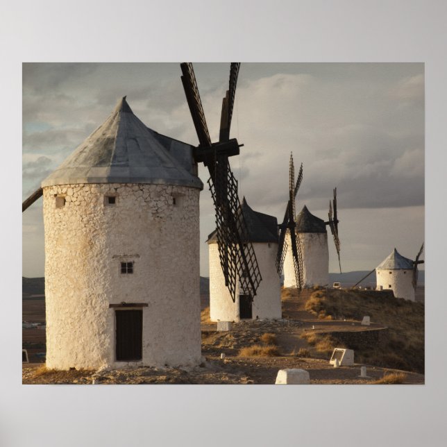 Consuegra, alte Windmühlen von La Mancha Poster (Vorne)