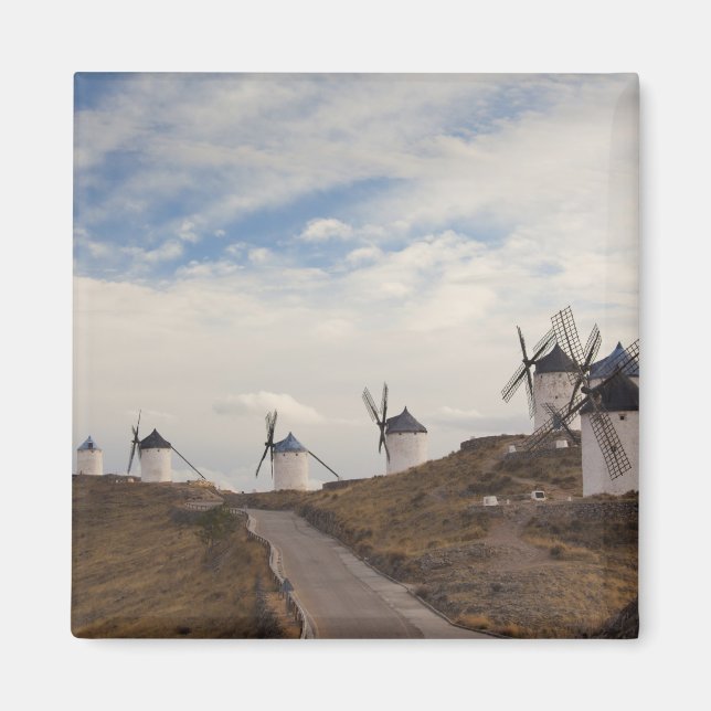 Consuegra, antike Windmühlen La Mancha Magnet (Vorne)