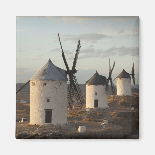 Consuegra, antike Windmühlen La Mancha Magnet (Vorne)