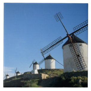 Consuegra, La Mancha, Spanien, Windmühlen 2 Fliese